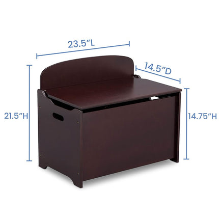 Delta Children My Size Deluxe Toy Box, Dark Chocolate