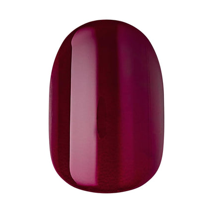 imPRESS Color Press On Nails, ‘Over You', Solid Burgundy, Short Oval, PureFit Technology, Patented Super Hold Adhesive, Chip Proof, Smudge Proof, Mini Nail File, Manicure Stick & 30 Fake Nails
