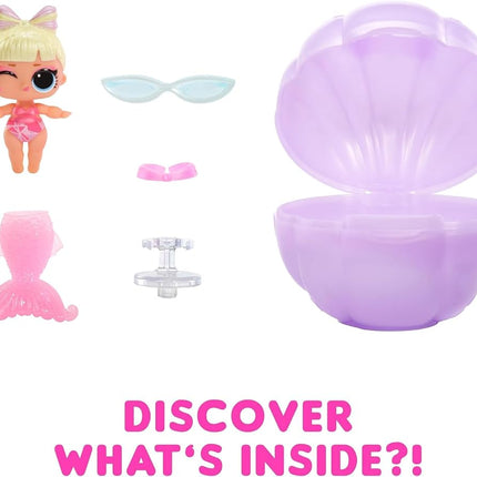 L.O.L. Surprise! Mermaids Baby Sisters - With Colour-Changing Tails, Random Assortment, Includes 1 Doll with Cute Accessories, Collect All 8 Dolls, For Kids Ages 4 and Up, Rosa