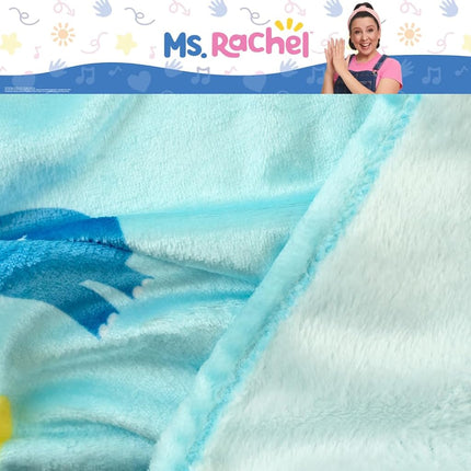 Franco Ms. Rachel Educational Adventures Bedding Super Soft Cozy Throw Blanket, 62 in x 90 in, (Officially Licensed Product) Kids