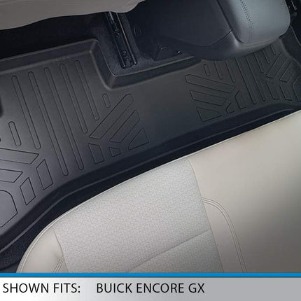 Tapis de sol et tapis de coffre SMARTLINER derrière la 2e rangée, noirs, pour Buick Encore GX 2020-2021 avec chargement en position basse uniquement