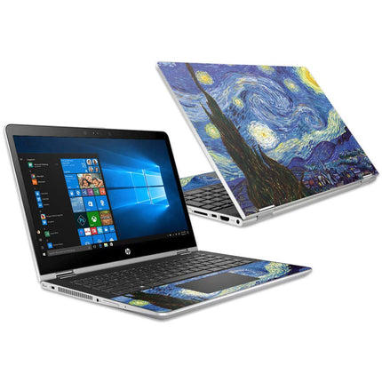 MightySkins Skin compatible avec HP Pavilion x360 15,6" (2018) - Nuit Étoilée | Housse de protection en vinyle durable et unique | Facile à appliquer, à retirer et à changer de style | Fabriqué aux États-Unis