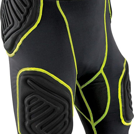 Faja de fútbol CHAMPRO Bull Rush de 5 almohadillas integradas para hombre, shorts de compresión acolchados