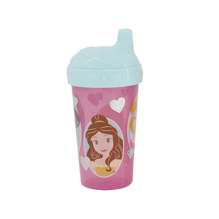 Disney Toddler Sipper Cups for Girls | 10 Ounce Princess Sipper Cup Pack of Two | Durable Blue Leak Proof Travel Water Bottle for Toddlers