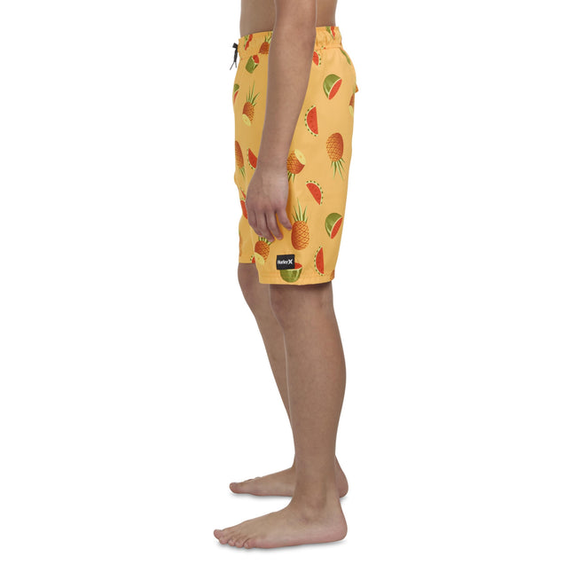 Short de bain imprimé Hurley pour garçons, Nectarine, 4T
