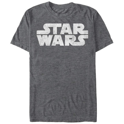 Star Wars Men's Simplest Logo T-Shirt, Charcoal He