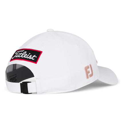 Casquette de golf Titleist Performance Tour standard pour homme, blanc/rose pâle