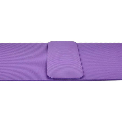 Fitvids All Purpose 1/2-Inch Extra Thick High Density Anti-Tear Exercise Yoga Mat and Knee Pad with Carrying Strap, Purple