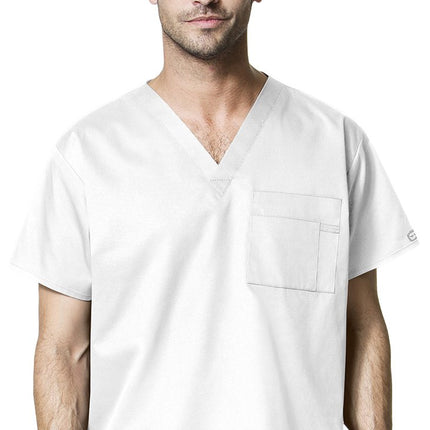 WonderWink 100XWHIT2XL WonderWORK Unisex V-Neck To