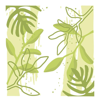 Sizzix Layered Stencils 4PK Watercolor Leaves by O