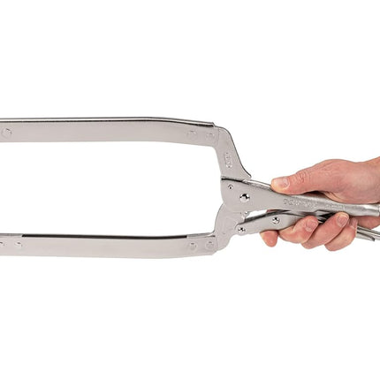 TEKTON 18 Inch Swivel Pad Locking C-Clamp | CLC11018