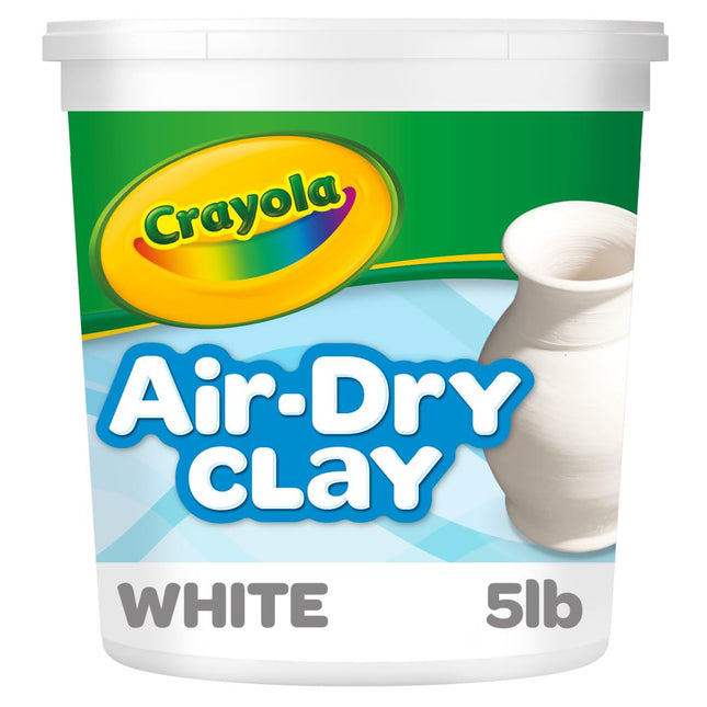 5 lb Air Dry Clay Resealable Bucket, White