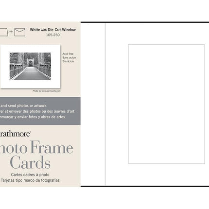 Strathmore Photo Frame Cards with Envelopes, White