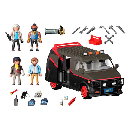 Playmobil 70750 The A Team Van, Iconic Design, Collectors And Children, Multicolour, ‎38.5 x 28.4 x 12.5 cm