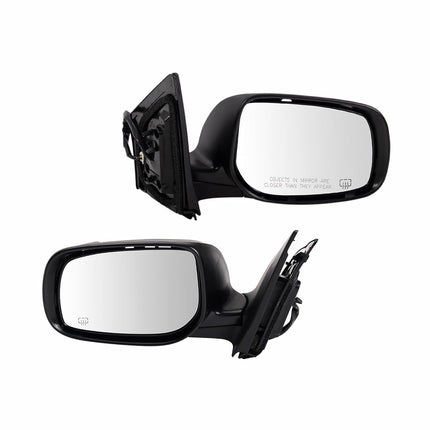 TRQ 2 Piece Driver and Passenger Side Mirror Assembly Set Electric Adjustment Non-Heated No Memory Black Compatible with 1997-2005 Buick Century 1997-2004 Regal GM1320212 GM1321212