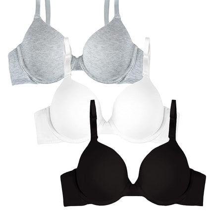 Fruit of the Loom Women's T-Shirt Bra, Opaque, Bla