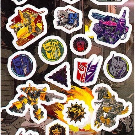 Paquete de recuerdos de fiesta de Transformers - Hojas de calcomanías de 12 unidades para bolsas de regalo de cumpleaños para niños | Suministros para fiestas para niños y niñas