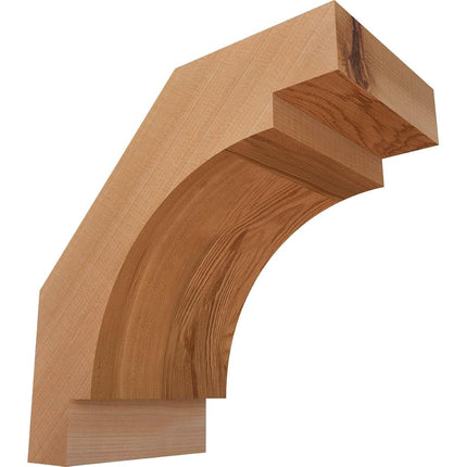 Ekena Millwork BRC06X10X10MRC00SWR Merced Smooth Brace, 5 1/2" Width x 10" Depth x 10" Height, Western Red Cedar