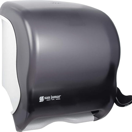 San Jamar T950TBK Element Lever Roll Towel Dispenser, Classic, Transparent Black Pearl
