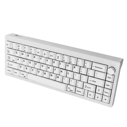 Teclas PBT 135 japonesas Perfil Cherry Sublimación de tinta Tema blanco Estilo minimalista Adecuado para teclado mecánico