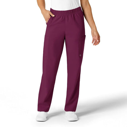 WonderWink Multi-Cargo Pant, Wine, X-Large Short