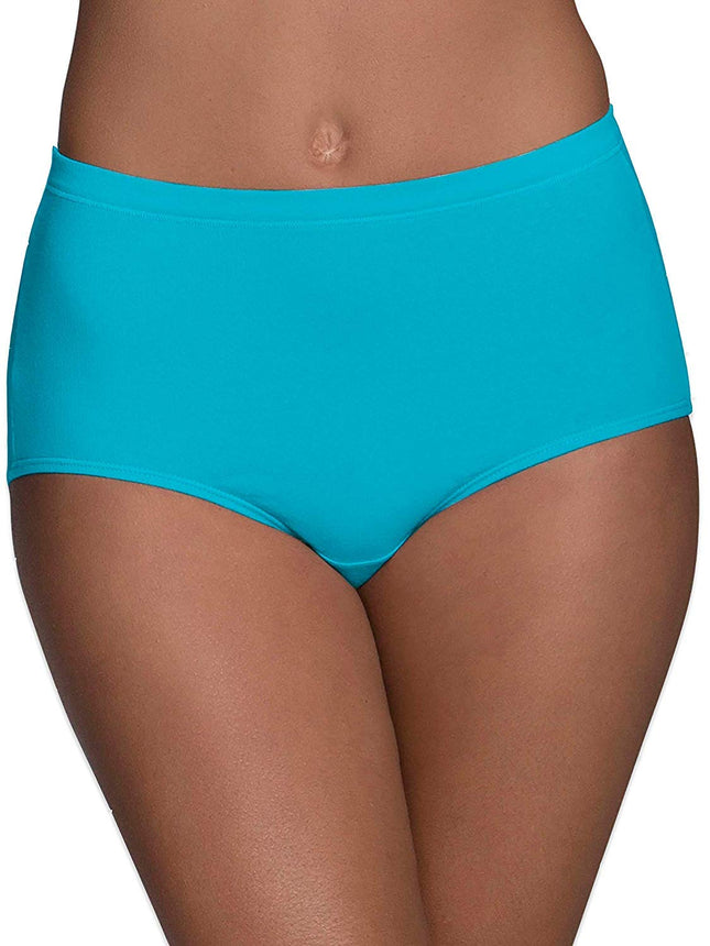 Lot de 10 slips Fruit of the Loom en coton filet respirant pour femme, couleurs assorties