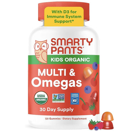 SmartyPants Organic Kids Multivitamin Gummies: Ome