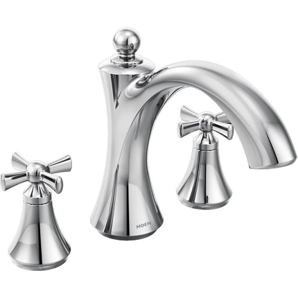 Moen T657 Wynford Two-Handle Non Diverter Roman Tu