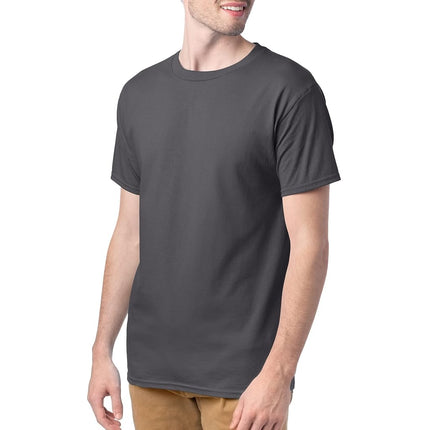 Hanes Men's Short Sleeve Comfort Soft T-Shirt, Smoke Grey, Large (Pack of 4)