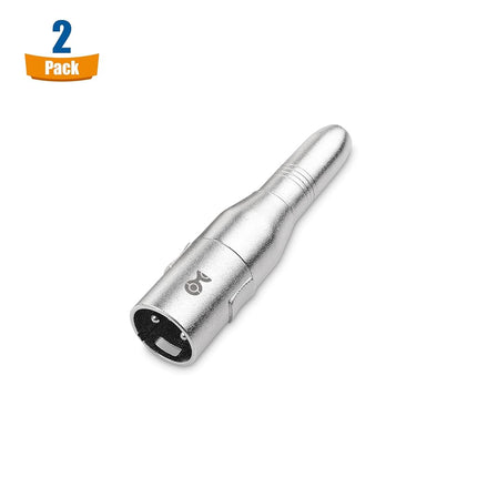 Cable Matters 2-Pack XLR to 1/4 Adapter (1/4 to XLR Adapter)