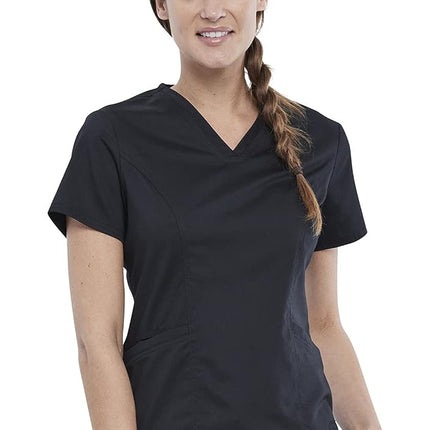 Cherokee Women Scrubs Top Workwear Revolution V-Ne