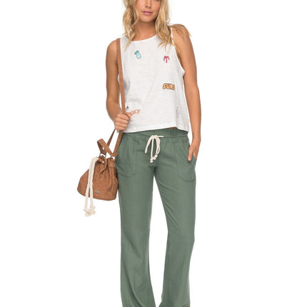 Roxy Junior's Oceanside Soft Pant, Olive, L