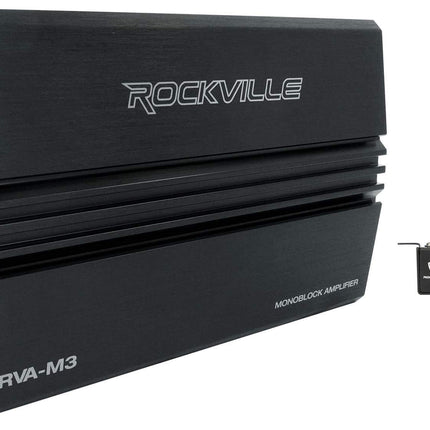 Rockville RVA-M3 V2 Mono Car Amplifier, 4000W, 100