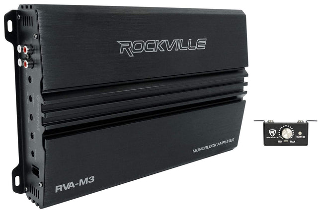 Rockville RVA-M3 V2 Mono Car Amplifier, 4000W, 100