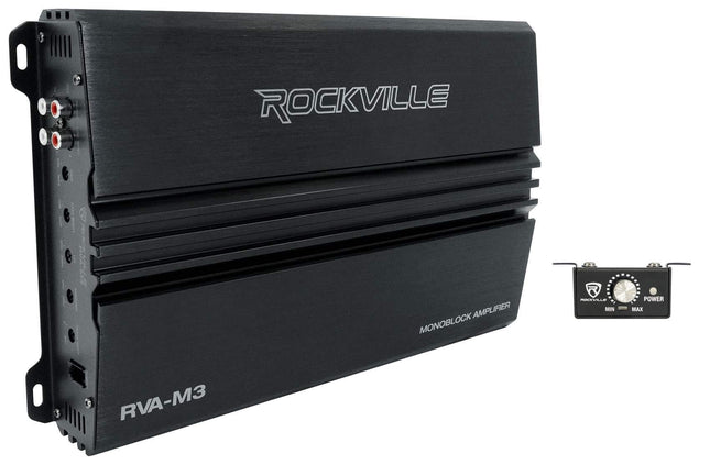 Rockville RVA-M3 V2 Mono Car Amplifier, 4000W, 100