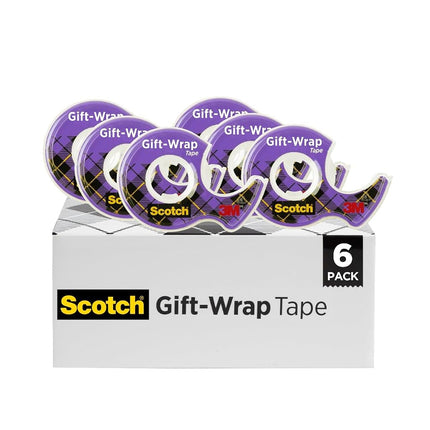 3M Giftwrap Tape, 3/4 in x 650 Inches (15) - 6 Count