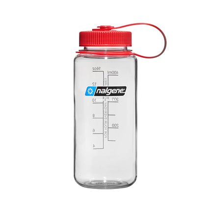 Nalgene Sustain Tritan BPA-Free Water Bottle Made with Material Derived from 50% Plastic Waste, 16 OZ, Wide Mouth, Clear