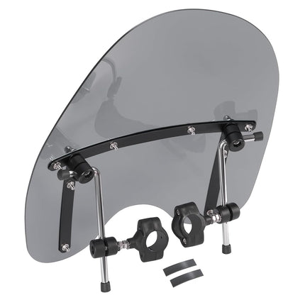 ECOTRIC Universal Tinted Windshield 18"x16" Compatible with Honda Harley