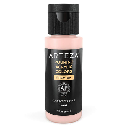 ARTEZA Acrylic Pouring Paint - 2oz (60 ml), Carnat