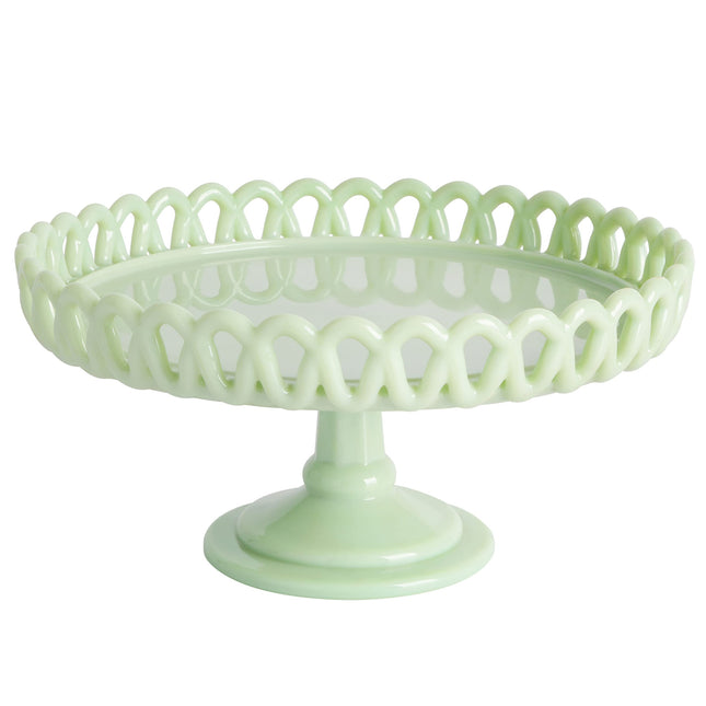 Martha Stewart Highbrook, 8.5" Cake Stand, Green
