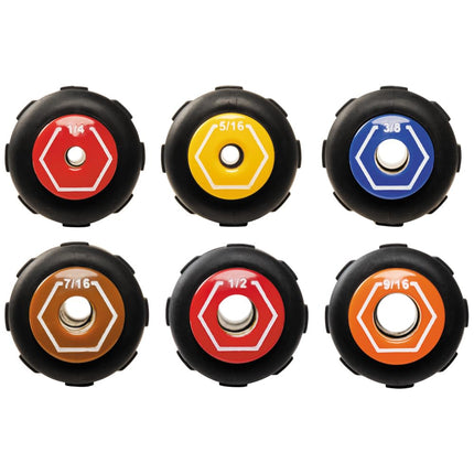 Klein Tools 654516MAG Heavy-Duty Hollow Shaft Nut Driver, Magnetic, Color-Coded 5/16-Inch Hex, Pass Through Design, 6-Point Socket, and Cushion-Grip Handle