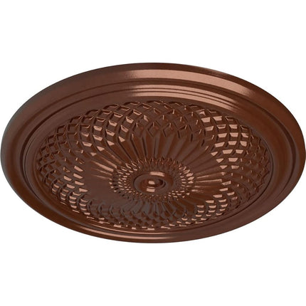 Ekena Millwork CM22TNCPS 22"OD x 1 3/4"P Trinity Ceiling Medallion Fits Canopies Up To 3", Copper Penny
