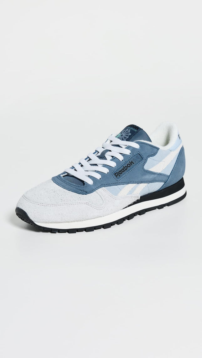 Reebok Unisex-Adult Classic Leather V1 Sneaker, Y2k Blue/Shadow/Grey 1, 8.5 Women/7 Men