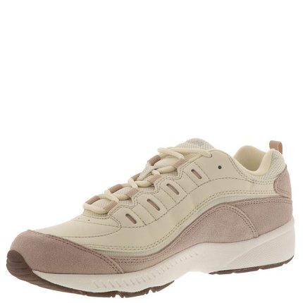 Easy Spirit Women's Romy Leather Walking Shoe, Taupe-Antique White, 10.5