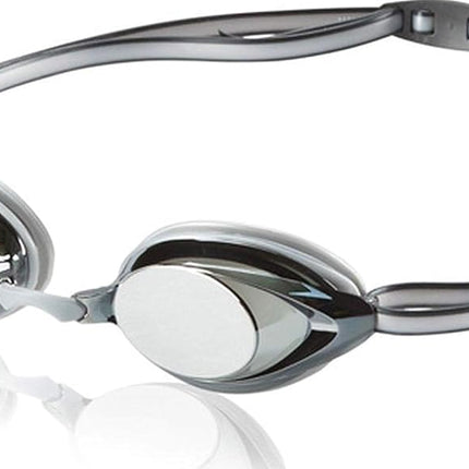 Speedo 7750130-Silver-1SZ Vanquisher 2.0 Jr. Mirrored Swim Goggles, One Size, Silver