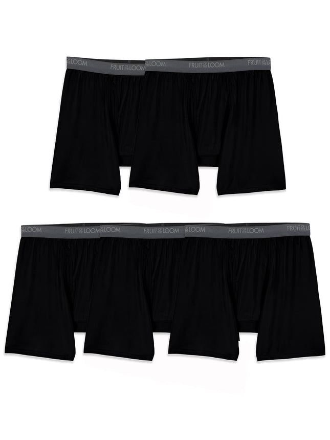 Fruit of the Loom Men's Boxer Briefs, Regular Leg-
