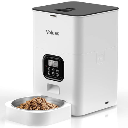 VOLUAS Automatic Cat Feeders - Timed Pet Feeder fo