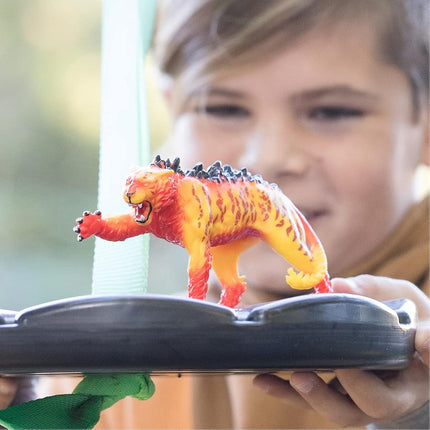 Schleich Eldrador - Lava Tiger Toy Figurine - Kids Ages 7+ | 70148
