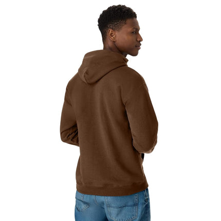 Hanes Men's EcoSmart Hoodie, Midweight Fleece, Pullover Hooded Sweatshirt, Army Brown, S