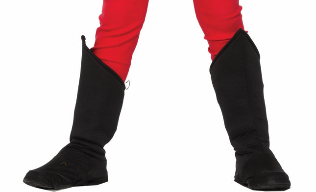 Forum Novelties Child Hero Boot Covers, Black